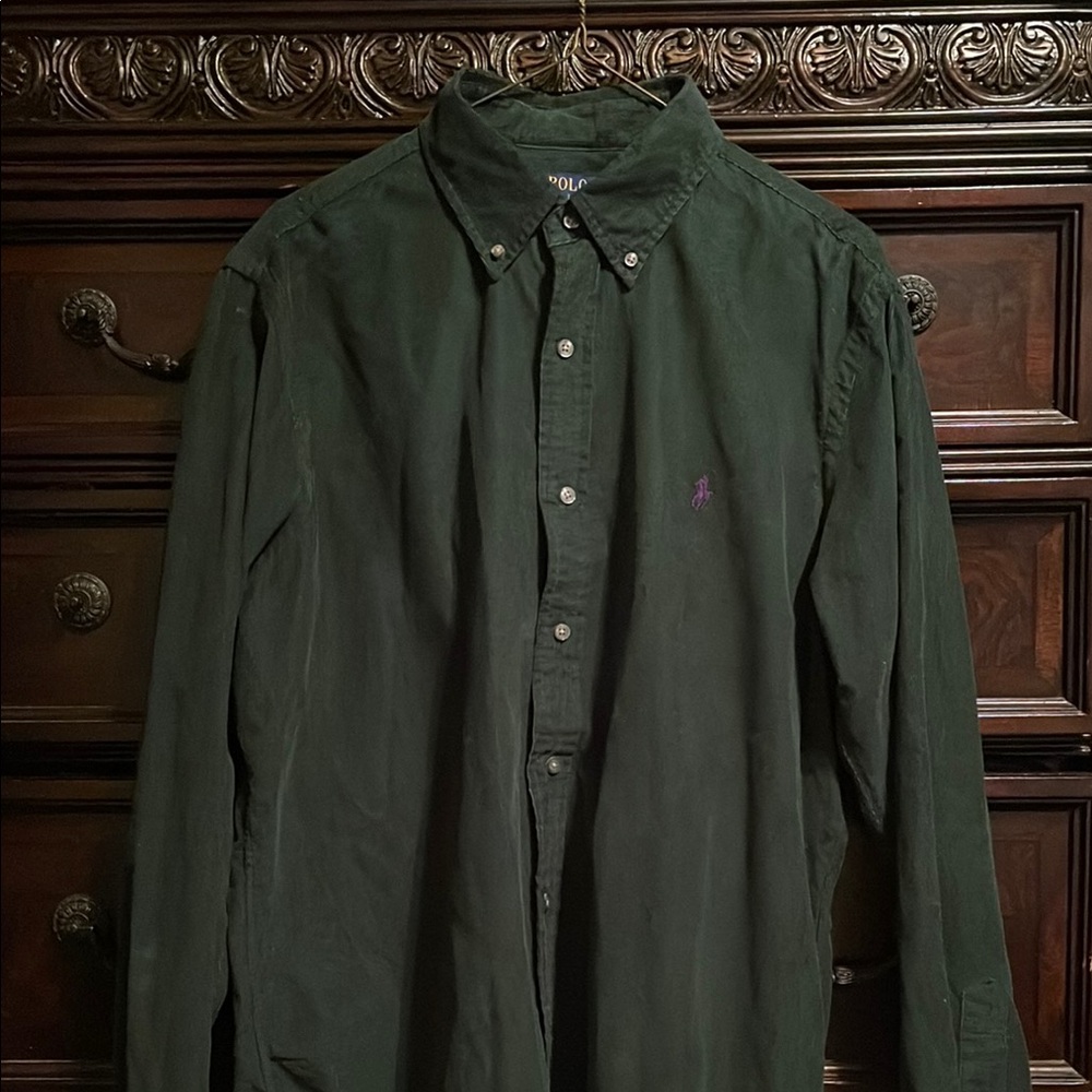 Polo Ralph Lauren Dark Green Dress Shirt